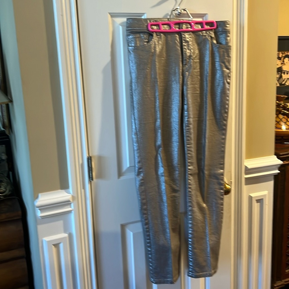 Chico jeans. They have a little stretch.  .5 is like a size 6